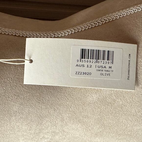 Zulu and Zephyr Signature Bikini Triangle Top in Olive Size M - Picture 4 of 7